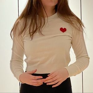 aritzia sunday best white sweater